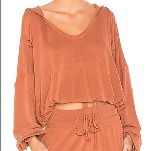 Free people cropped hoodie